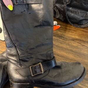 Frye Black Veronica  Boots 9.5